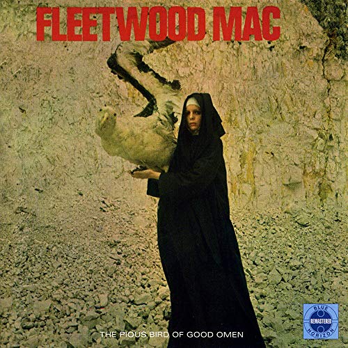 Fleetwood Mac album cover: a nun holding a white bird in a landscape.