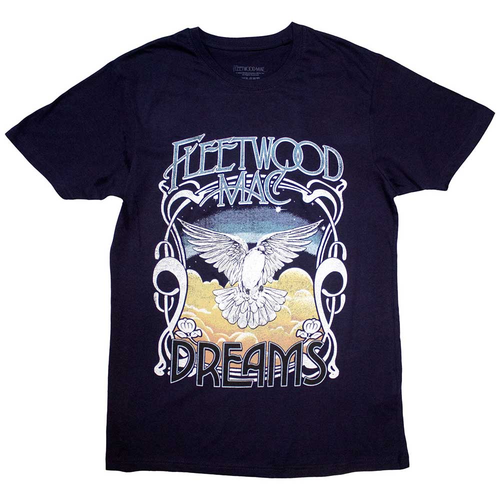 Medium fit t-shirt featuring Fleetwood Mac's "Dreams" album artwork.