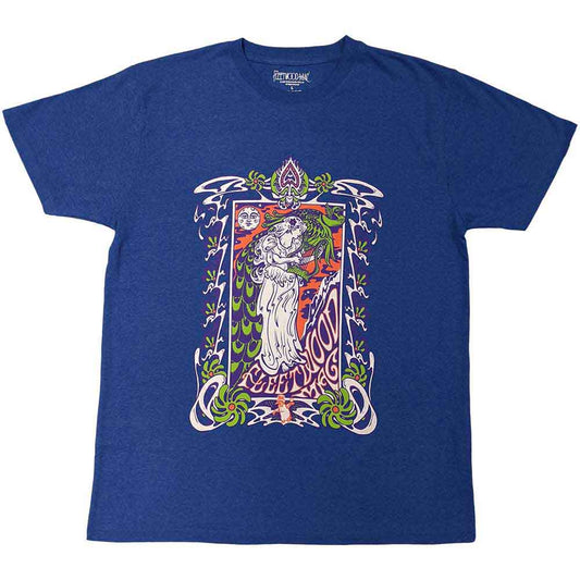 Unisex t-shirt featuring a graphic of a lady with a lyre.
