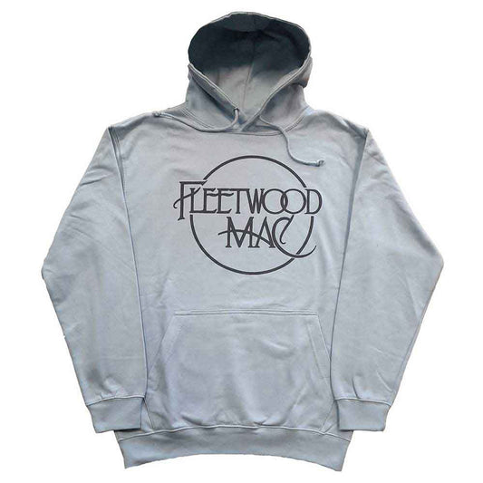 Dark-colored hoodie with Fleetwood Mac classic logo on the chest.