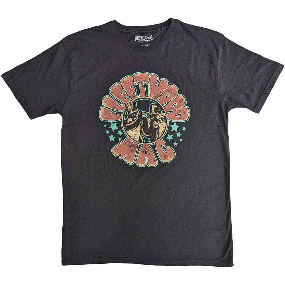 Fleetwood Mac t-shirt, small size, with stars and penguin graphic.