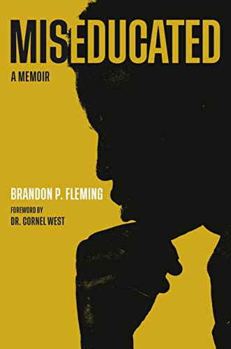 Book cover: "Miseducated" memoir with a silhouetted Black man’s profile.