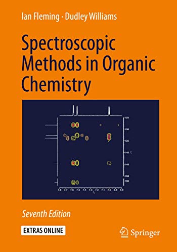Book cover titled Spectroscopic Methods in Organic Chemistry with a scientific NMR plot graphic.