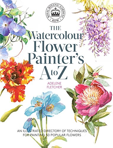 Book cover featuring watercolor paintings of various colorful flowers.