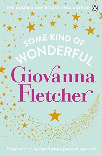 Book cover: "Some Kind of Wonderful" by Giovanna Fletcher, blue background.