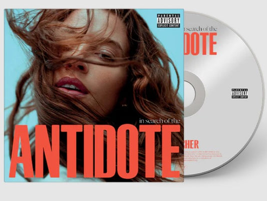 CD cover featuring a woman with flowing hair and bold red text.