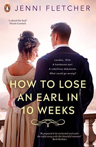 Romance novel cover featuring a couple in Regency-era attire.