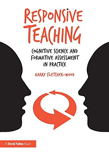 Book cover: “Responsive Teaching” with faces and a red arrow.