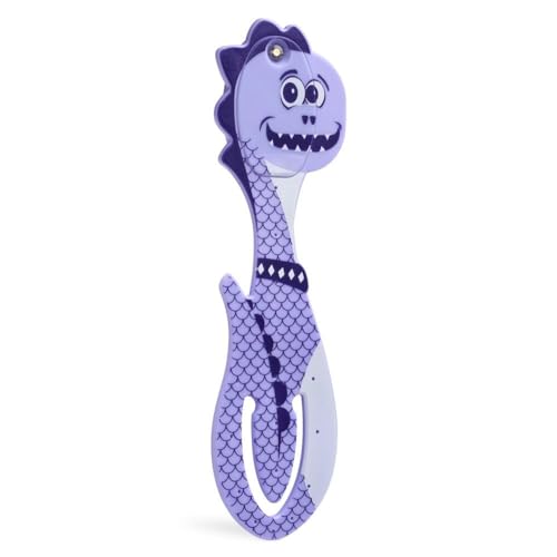 Purple dinosaur-shaped nightlight with a smiling face and textured scales.