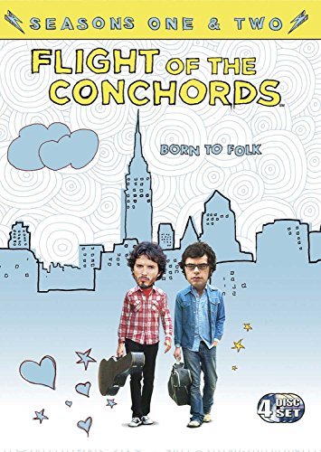 DVD cover for "Flight of the Conchords" seasons one and two.