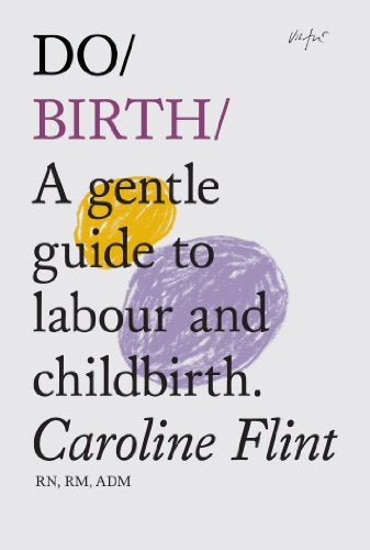 Book cover: "Do Birth" with abstract yellow and purple illustrations.