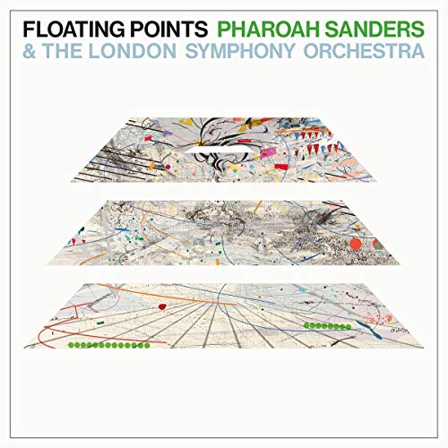 CD cover with abstract, colorful layered artwork and text details.