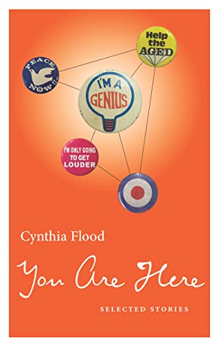 Orange book cover with pins and script title "You Are Here".