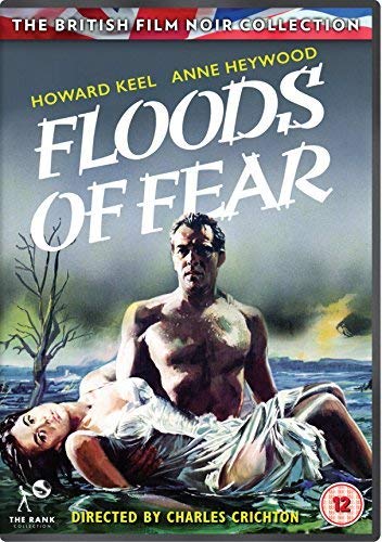 DVD cover for "Floods of Fear" showing a man holding a woman in floodwater.