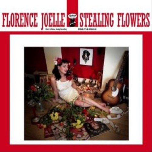 CD cover: woman with flowers and guitar in a room.