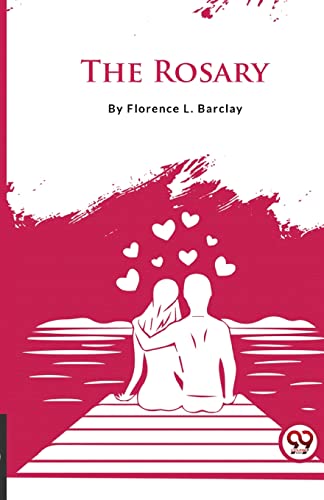 Book cover: "The Rosary" with a couple silhouetted against a red heart design.