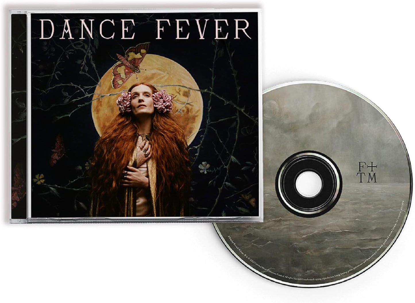 CD case and disc for Florence + The Machine’s “Dance Fever” album.