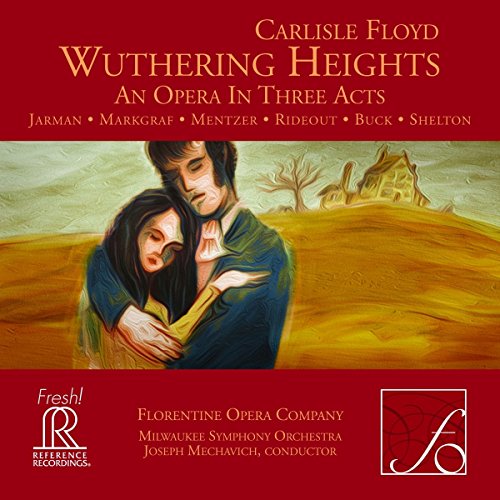 CD cover for “Wuthering Heights” opera, featuring a couple in a landscape.