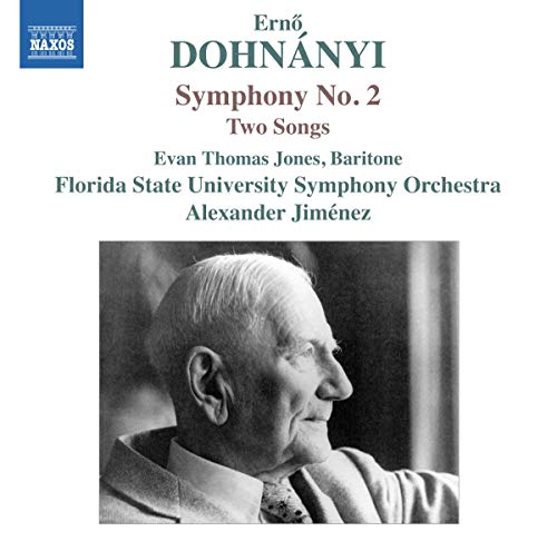CD cover featuring Ernő Dohnányi, Symphony No. 2, performed by Florida State University Symphony Orchestra.