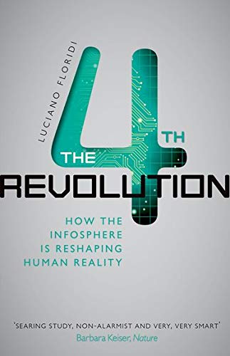 Book cover: “The Fourth Revolution” with a large, circuit-board styled number 4.