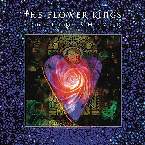 CD cover for The Flower Kings’ “Space Revolver” with surreal, colorful art.