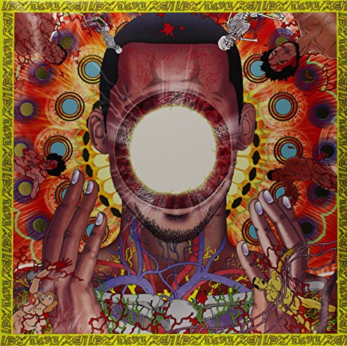 Album cover for Flying Lotus’ “You’re Dead!” featuring a distorted portrait.