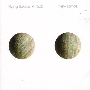 Album cover for Flying Saucer Attack’s “New Lands” with two green circles.