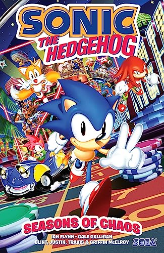 Sonic the Hedgehog comic cover featuring Sonic, Tails, and Knuckles.