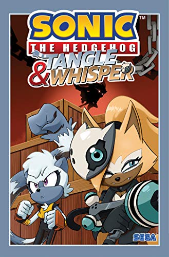 Comic cover featuring Tangle and Whisper, two animal characters, in action.