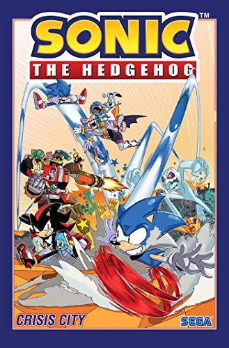 Sonic the Hedgehog comic book cover featuring blue hedgehog and Shadow.