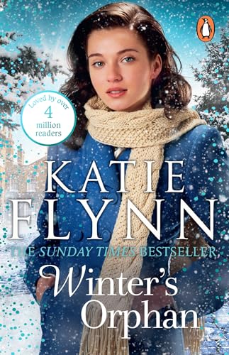 Book cover: woman in winter clothing, snowy landscape, title “Winter’s Orphan”.
