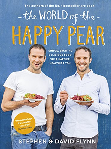 Cookbook cover featuring two smiling men holding plates of salad.