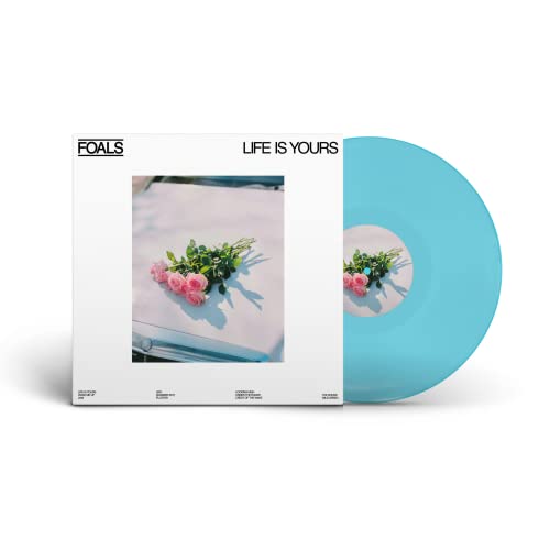 Foals “Life Is Yours” vinyl record with floral car hood cover.