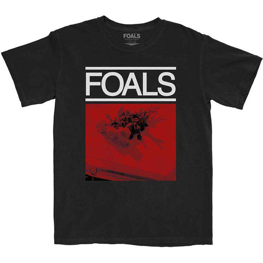Red roses graphic on a small, unisex t-shirt; barcode present.