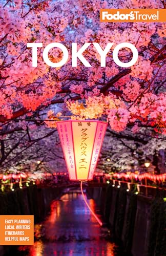 Fodor's Tokyo travel guide cover with cherry blossoms and a lantern.