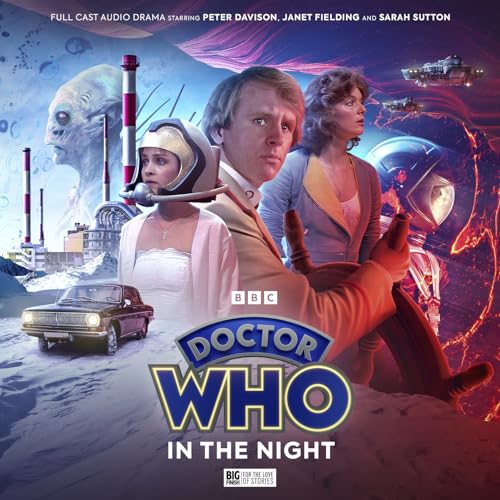 Doctor Who cover featuring the Fifth Doctor, Tegan, and Nyssa in a snowy landscape.