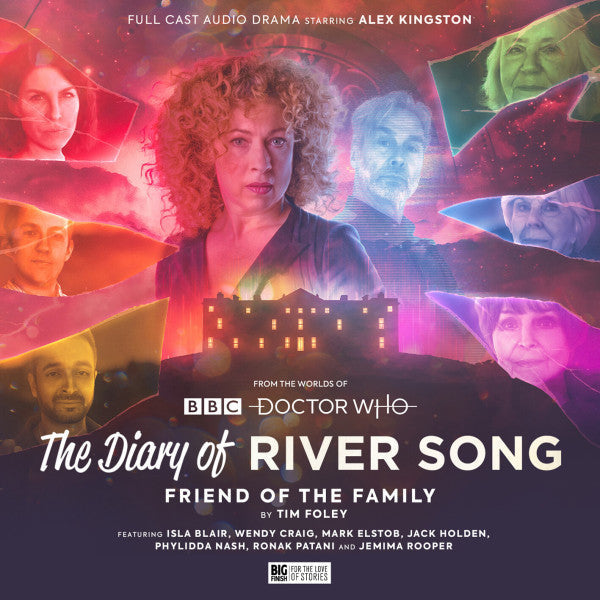 Cover art for “The Diary of River Song: Friend of the Family” audio drama.