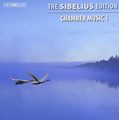 CD cover featuring two white birds flying over a misty blue lake.
