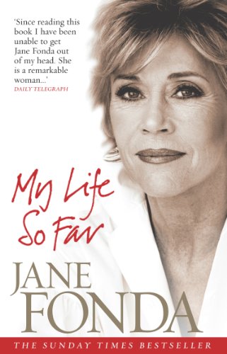 Book cover for My Life So Far by Jane Fonda featuring her portrait.