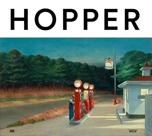 Book cover featuring Edward Hopper's painting Gas with a gas station and attendant.