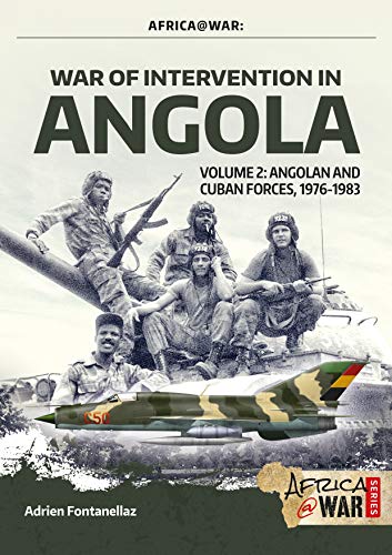 Book cover depicting soldiers and a fighter jet, Angola War, 1976-1983.