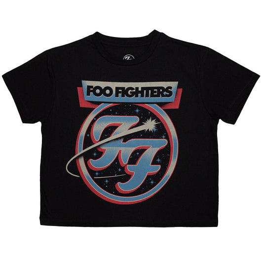 Ladies' X-Small Foo Fighters crop top featuring a comet design.