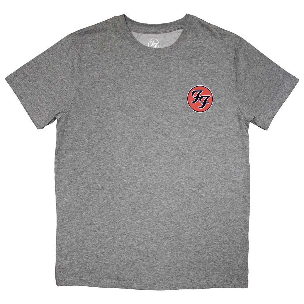 Black unisex T-shirt featuring a small white Foo Fighters logo on the chest.