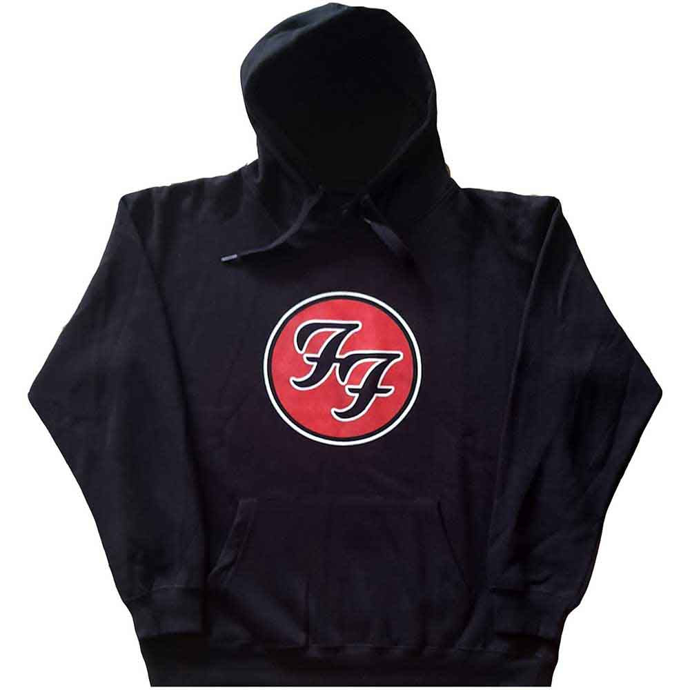Navy blue hoodie with white Foo Fighters logo on the chest.