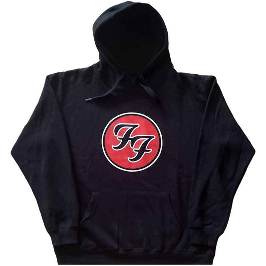 Navy blue hoodie with white Foo Fighters logo on the chest.