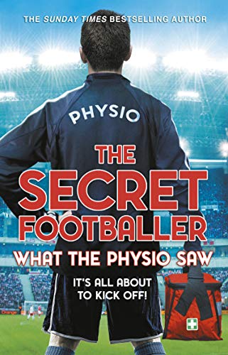 Book cover: man’s back in sports gear, football stadium background.