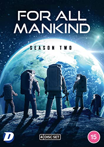 For All Mankind" Season 2 DVD cover with astronauts viewing Earth.