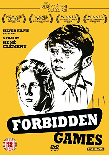 DVD cover for "Forbidden Games" featuring two children in black and white.
