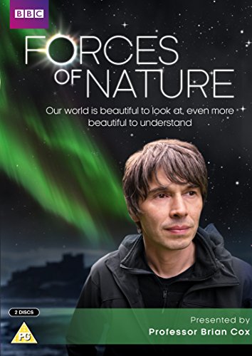 DVD cover for "Forces of Nature" featuring Professor Brian Cox against a starry night sky.