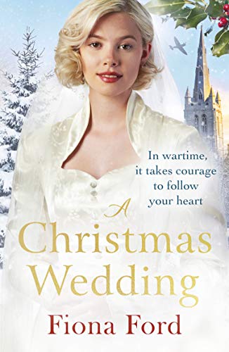 Book cover: woman in wedding dress, wintry scene, and castle backdrop.
